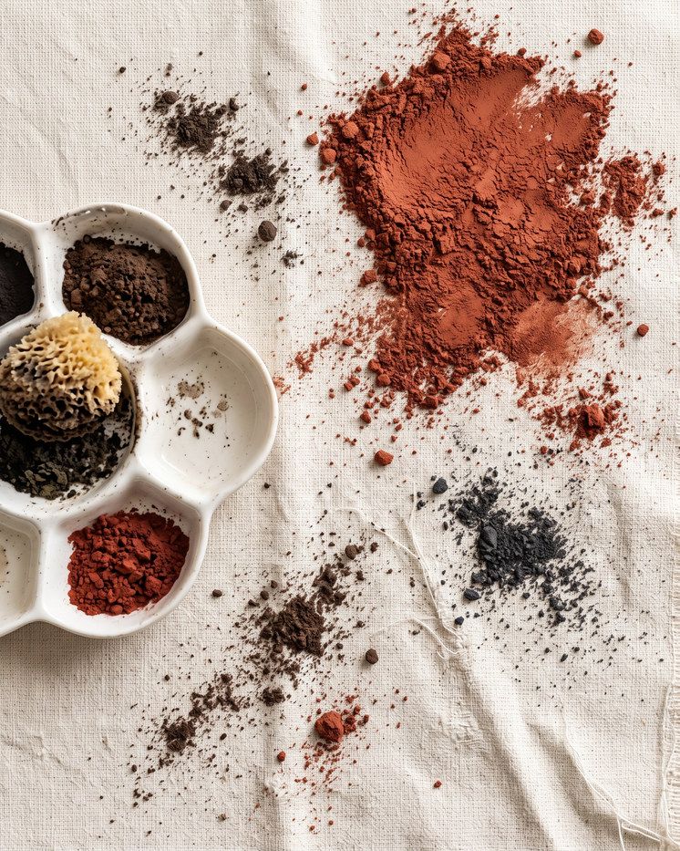 Earth pigments and textures